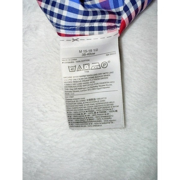 Banana Republic Medium Grant Fit Plaid Dress Shirt Mens ‎ Button Down - Picture 5 of 9